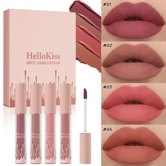 4 Colours Matte Waterproof Lip Gloss