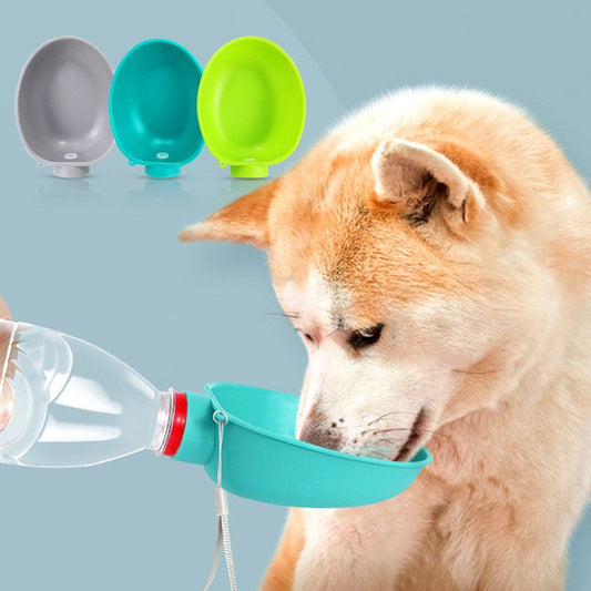 Pet Outdoor Water Feeder Attach to Water Bottle