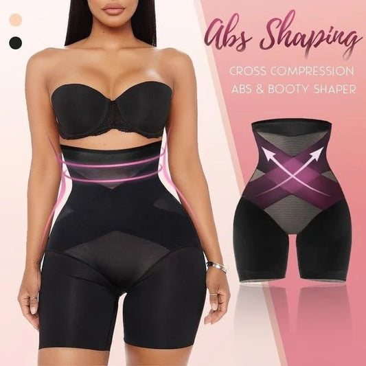 🔥Hot Sale 49% OFF🔥Cross Compression Abs & Body High Waisted Shaper